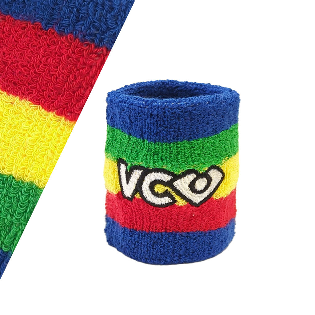 VC Ultimate Frisbee Primary Color Stripe Terrycloth Cotton Wristband