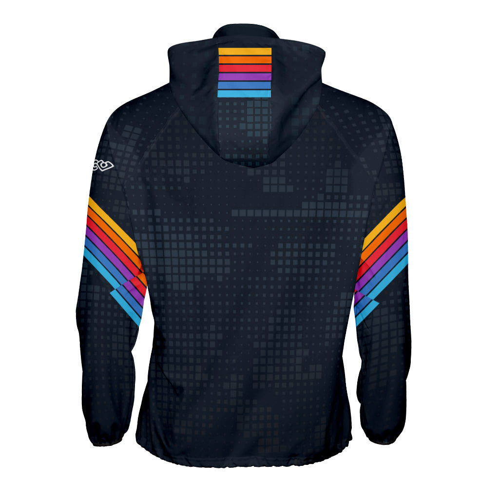 Synth Stripes Windbreaker