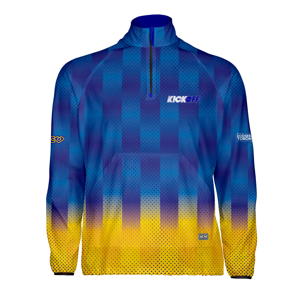 Dodgeball Toronto Kick Off Grid Blue Windbreaker