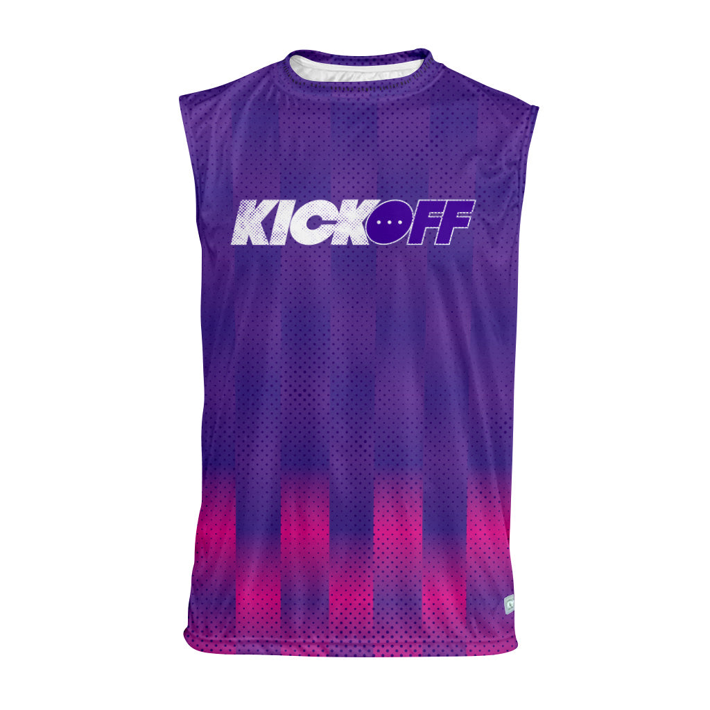 Dodgeball Toronto Kick Off Grid Purple Classic Sleeveless Jersey