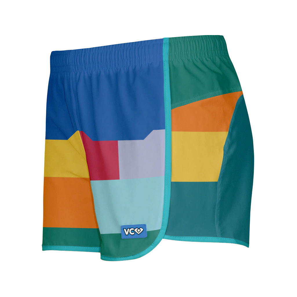Blocks Bright Shorty Shorts