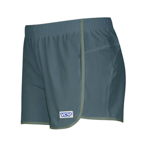 Charcoal + Sage Shorty Shorts With Pockets