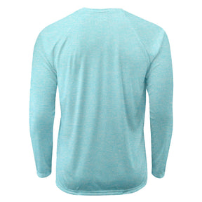 Raglan Long Sleeve - Heather Cyan