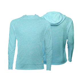 VC Ultimate Frisbee Heather Cyan Performance Athletic Sun Hoodies