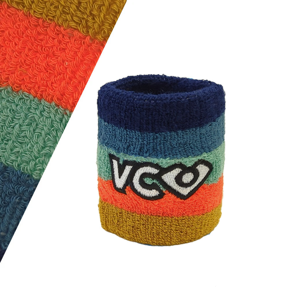 VC Ultimate Frisbee Colorful Subtle Striped Terrycloth Cotton Wristband