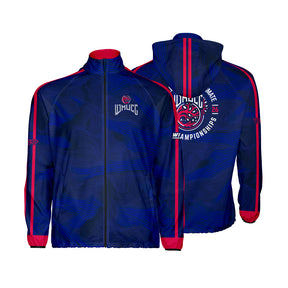 VC Ultimate Frisbee WMUCC 2026 Forest Red Blue Velocity Athletic Full Zip Windbreaker Jacket