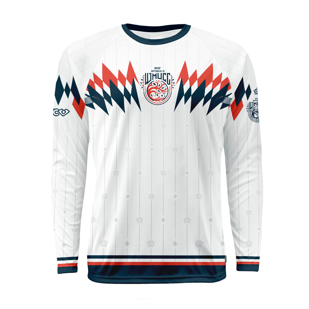 WMUCC 2026 Retro Rhombus White Raglan Long Sleeve