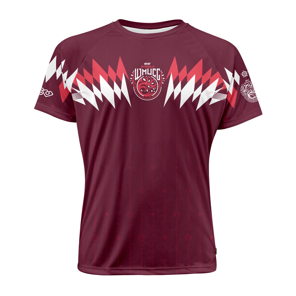 WMUCC 2026 Retro Rhombus Burgundy Raglan Jersey